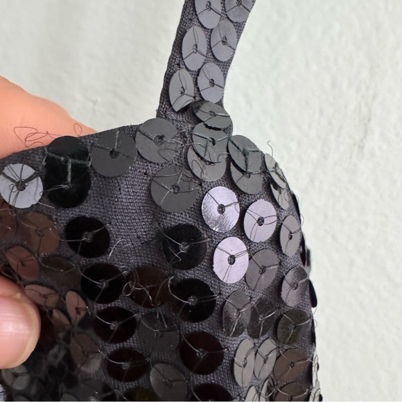 Vintage Sonia Rykiel Paris Spaghetti Strap Sequin Mini Dress Size XS - Picture 11 of 11